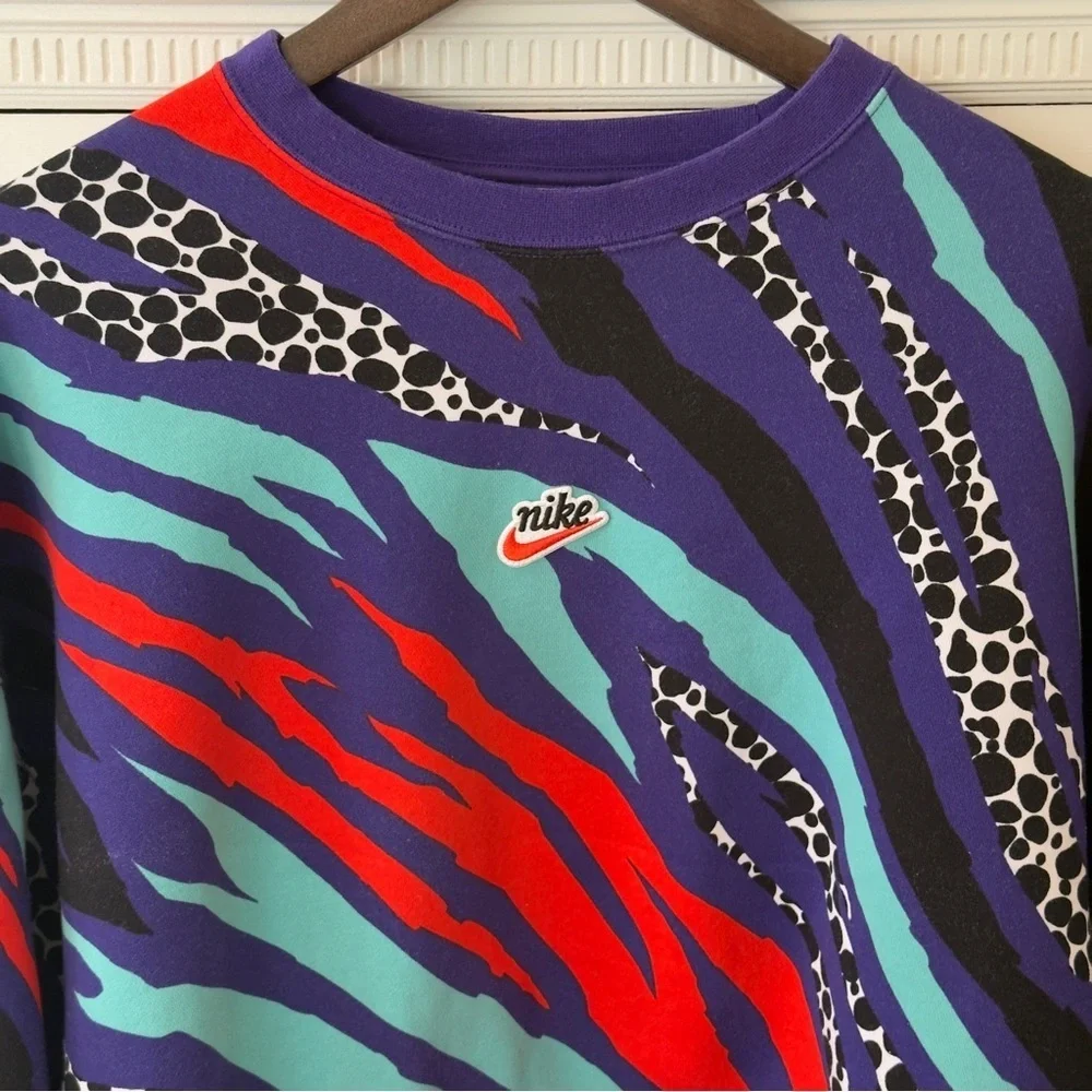 Nike  Airloom Retro Court Purple Print  Matching Sweatshirt & Sweatpants Set